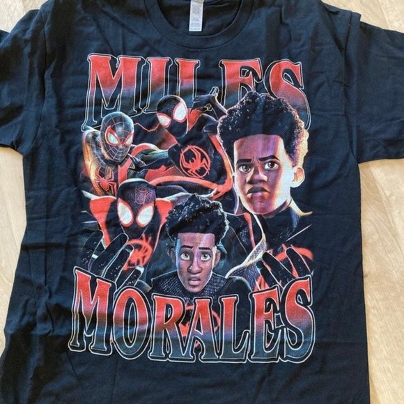 Miles Morales Spiderman Across The Spider-Verse Vintage T-Shirt, Gift For Women - Picture 2 of 3
